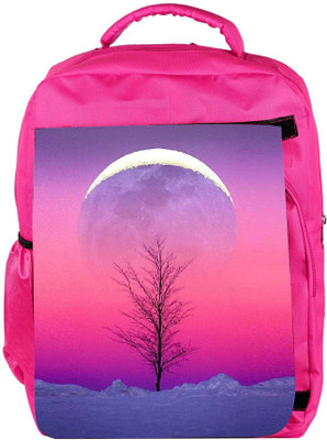 

Snoogg Eco Friendly Canvas Sky View 15 Backpack Rucksack School Travel Unisex Casual Canvas Bag Bookbag Satchel 5 L Backpack(Pink)