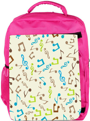 

Snoogg Eco Friendly Canvas Multicolor Music Designer Backpack Rucksack School Travel Unisex Casual Canvas Bag Bookbag Satchel 5 L Backpack(Pink)