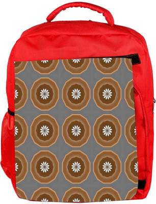 

Snoogg Eco Friendly Canvas White Small Flower Designer Backpack Rucksack School Travel Unisex Casual Canvas Bag Bookbag Satchel 5 L Backpack(Red)
