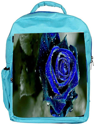 

Snoogg Eco Friendly Canvas Blue Rose Designer Backpack Rucksack School Travel Unisex Casual Canvas Bag Bookbag Satchel 5 L Backpack(Blue)