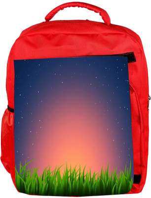 

Snoogg Eco Friendly Canvas Night At Garden Designer Backpack Rucksack School Travel Unisex Casual Canvas Bag Bookbag Satchel 5 L Backpack(Red)