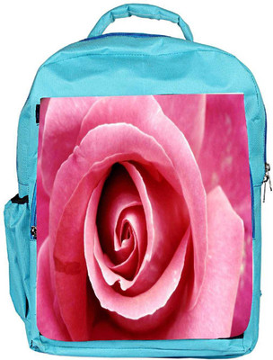 

Snoogg Eco Friendly Canvas Pink Rose Designer Backpack Rucksack School Travel Unisex Casual Canvas Bag Bookbag Satchel 5 L Backpack(Blue)
