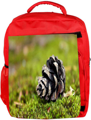 

Snoogg Eco Friendly Canvas Black Flower Designer Backpack Rucksack School Travel Unisex Casual Canvas Bag Bookbag Satchel 5 L Backpack(Red)