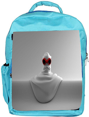 

Snoogg Eco Friendly Canvas Small White Man Designer Backpack Rucksack School Travel Unisex Casual Canvas Bag Bookbag Satchel 5 L Backpack(Blue)