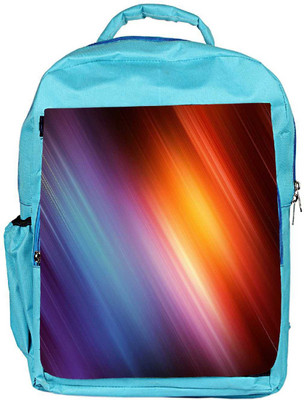 

Snoogg Eco Friendly Canvas Abstract Rays Of Color Designer Backpack Rucksack School Travel Unisex Casual Canvas Bag Bookbag Satchel 5 L Backpack(Blue)