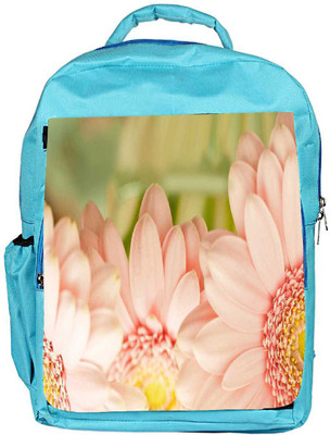 

Snoogg Eco Friendly Canvas Blue Flower Designer Backpack Rucksack School Travel Unisex Casual Canvas Bag Bookbag Satchel 5 L Backpack(Blue)