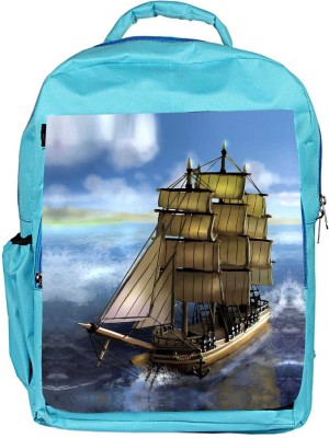 

Snoogg Eco Friendly Canvas Sailor'S Delight Backpack Rucksack School Travel Unisex Casual Canvas Bag Bookbag Satchel 5 L Backpack(Blue)