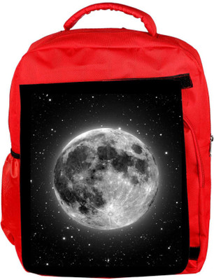 

Snoogg Eco Friendly Canvas Super Moon Backpack Rucksack School Travel Unisex Casual Canvas Bag Bookbag Satchel 5 L Backpack(Red)