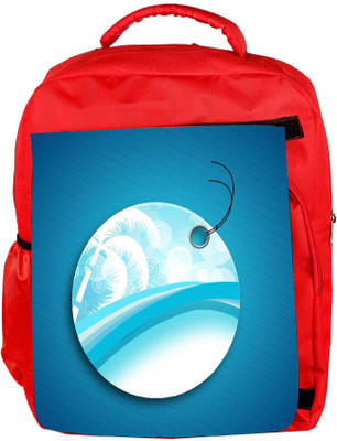 

Snoogg Eco Friendly Canvas Abstract Summer Background Backpack Rucksack School Travel Unisex Casual Canvas Bag Bookbag Satchel 5 L Backpack(Red)