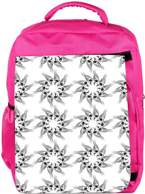 

Snoogg Eco Friendly Canvas Mix Pattern White Designer Backpack Rucksack School Travel Unisex Casual Canvas Bag Bookbag Satchel 5 L Backpack(Pink)