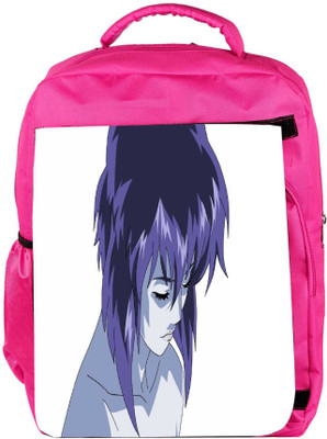 

Snoogg Eco Friendly Canvas Ghost In The Shell Motoko Kusanagi Girl Designer Backpack Rucksack School Travel Unisex Casual Canvas Bag Bookbag Satchel 5 L Backpack(Pink)