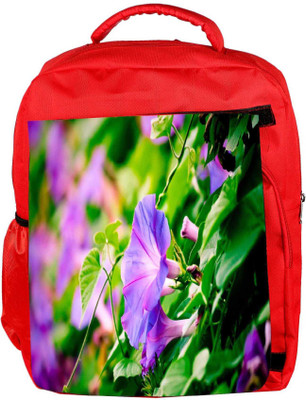

Snoogg Eco Friendly Canvas Red Flower Designer Backpack Rucksack School Travel Unisex Casual Canvas Bag Bookbag Satchel 5 L Backpack(Red)