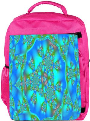 

Snoogg Eco Friendly Canvas Abstract Multicolor Design Designer Backpack Rucksack School Travel Unisex Casual Canvas Bag Bookbag Satchel 5 L Backpack(Pink)