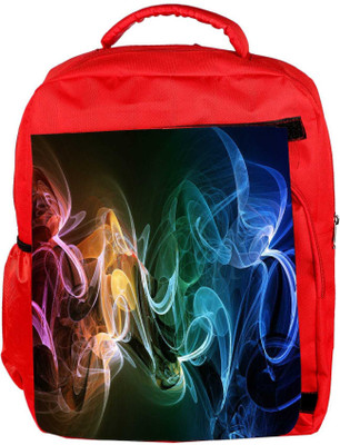 

Snoogg Eco Friendly Canvas Amazing Smoke Designer Backpack Rucksack School Travel Unisex Casual Canvas Bag Bookbag Satchel 5 L Backpack(Red)