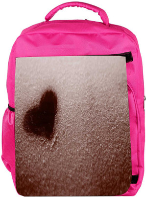 

Snoogg Eco Friendly Canvas Love Heart Designer Backpack Rucksack School Travel Unisex Casual Canvas Bag Bookbag Satchel 5 L Backpack(Pink)