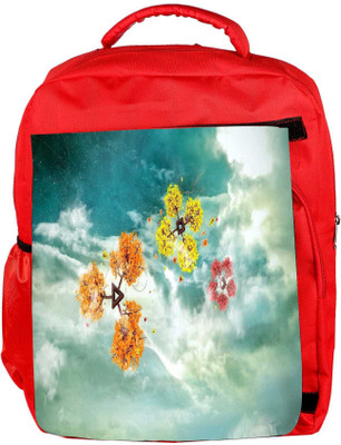 

Snoogg Eco Friendly Canvas Colorful Windsa Designer Backpack Rucksack School Travel Unisex Casual Canvas Bag Bookbag Satchel 5 L Backpack(Red)