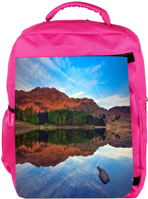 

Snoogg Eco Friendly Canvas Plain Water Designer Backpack Rucksack School Travel Unisex Casual Canvas Bag Bookbag Satchel 5 L Backpack(Pink)