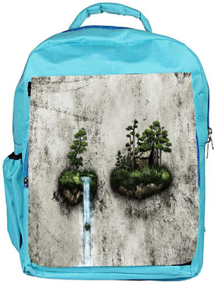 

Snoogg Eco Friendly Canvas Water Pouring Designer Backpack Rucksack School Travel Unisex Casual Canvas Bag Bookbag Satchel 5 L Backpack(Blue)