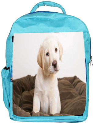 

Snoogg Eco Friendly Canvas Cute Puppy Eyes Wide Designer Backpack Rucksack School Travel Unisex Casual Canvas Bag Bookbag Satchel 5 L Backpack(Blue)