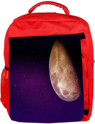 

Snoogg Eco Friendly Canvas Our Moon Backpack Rucksack School Travel Unisex Casual Canvas Bag Bookbag Satchel 5 L Backpack(Red)