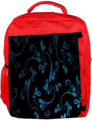 

Snoogg Eco Friendly Canvas Blue Abstract Design Designer Backpack Rucksack School Travel Unisex Casual Canvas Bag Bookbag Satchel 5 L Backpack(Red)