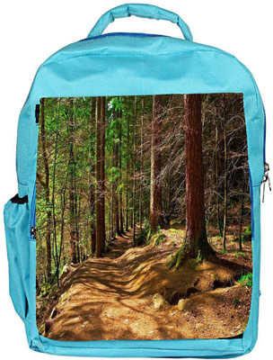 

Snoogg Eco Friendly Canvas Abstract Dense Forest Designer Backpack Rucksack School Travel Unisex Casual Canvas Bag Bookbag Satchel 5 L Backpack(Blue)