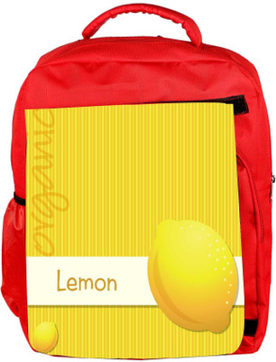 

Snoogg Eco Friendly Canvas Bright Organic Lemon Card In Vector Format Backpack Rucksack School Travel Unisex Casual Canvas Bag Bookbag Satchel 5 L Backpack(Red)