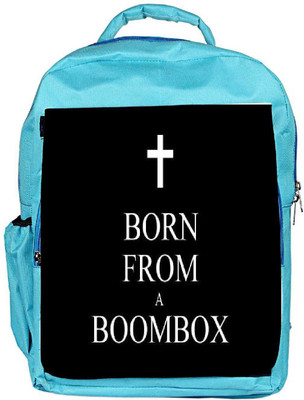 

Snoogg Eco Friendly Canvas Born From A Boombox Backpack Rucksack School Travel Unisex Casual Canvas Bag Bookbag Satchel 5 L Backpack(Blue)