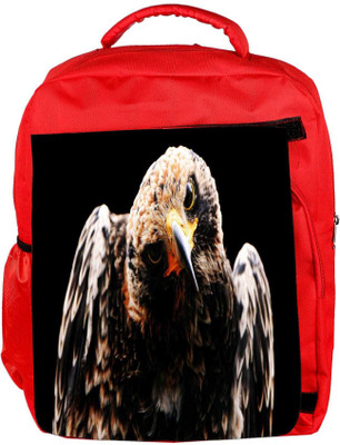 

Snoogg Eco Friendly Canvas Angry Eagle Designer Backpack Rucksack School Travel Unisex Casual Canvas Bag Bookbag Satchel 5 L Backpack(Red)