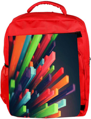 

Snoogg Eco Friendly Canvas Colourful York Backpack Rucksack School Travel Unisex Casual Canvas Bag Bookbag Satchel 5 L Backpack(Red)