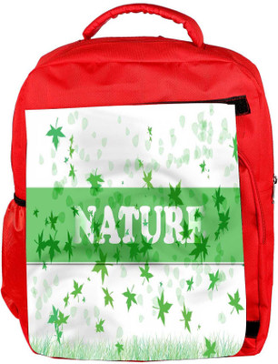 

Snoogg Eco Friendly Canvas Nature Designer Backpack Rucksack School Travel Unisex Casual Canvas Bag Bookbag Satchel 5 L Backpack(Red)