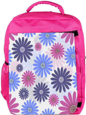 

Snoogg Eco Friendly Canvas Seamless Floral Pattern Abstract Background Backpack Rucksack School Travel Unisex Casual Canvas Bag Bookbag Satchel 5 L Backpack(Pink)