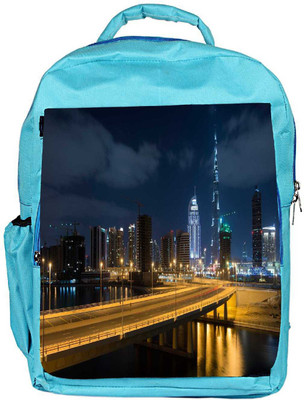 

Snoogg Eco Friendly Canvas Sealing Road Designer Backpack Rucksack School Travel Unisex Casual Canvas Bag Bookbag Satchel 5 L Backpack(Blue)