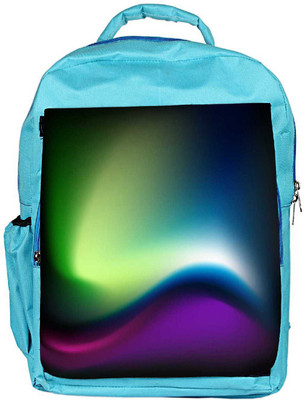 

Snoogg Eco Friendly Canvas Green And Blue Design Designer Backpack Rucksack School Travel Unisex Casual Canvas Bag Bookbag Satchel 5 L Backpack(Blue)