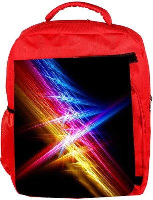 

Snoogg Eco Friendly Canvas Attracting Multiple Lights Designer Backpack Rucksack School Travel Unisex Casual Canvas Bag Bookbag Satchel 5 L Backpack(Red)