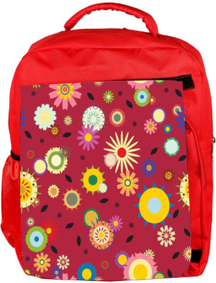 

Snoogg Eco Friendly Canvas Red Pattern Floral Designer Backpack Rucksack School Travel Unisex Casual Canvas Bag Bookbag Satchel 5 L Backpack(Red)