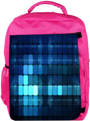

Snoogg Eco Friendly Canvas Blue Lights Wide Designer Backpack Rucksack School Travel Unisex Casual Canvas Bag Bookbag Satchel 5 L Backpack(Pink)