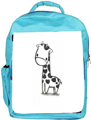 

Snoogg Eco Friendly Canvas Funny Giraffe Backpack Rucksack School Travel Unisex Casual Canvas Bag Bookbag Satchel 5 L Backpack(Blue)