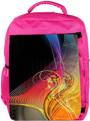 

Snoogg Eco Friendly Canvas Art Floral Drawing Backpack Rucksack School Travel Unisex Casual Canvas Bag Bookbag Satchel 5 L Backpack(Pink)
