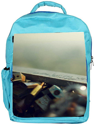 

Snoogg Eco Friendly Canvas Locker Bridge Backpack Rucksack School Travel Unisex Casual Canvas Bag Bookbag Satchel 5 L Backpack(Blue)