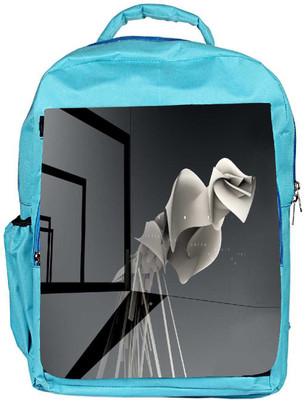 

Snoogg Eco Friendly Canvas Abstract 3D Design Designer Backpack Rucksack School Travel Unisex Casual Canvas Bag Bookbag Satchel 5 L Backpack(Blue)