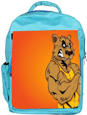 

Snoogg Eco Friendly Canvas Angry Werewolf Cartoon Character Backpack Rucksack School Travel Unisex Casual Canvas Bag Bookbag Satchel 5 L Backpack(Blue)