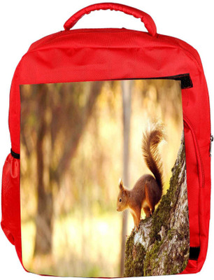 

Snoogg Eco Friendly Canvas Abstract Animal Designer Backpack Rucksack School Travel Unisex Casual Canvas Bag Bookbag Satchel 5 L Backpack(Red)