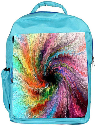 

Snoogg Eco Friendly Canvas Colorful Painting Abstract Designer Backpack Rucksack School Travel Unisex Casual Canvas Bag Bookbag Satchel 5 L Backpack(Blue)