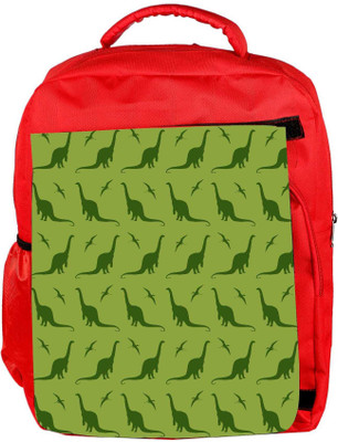 

Snoogg Eco Friendly Canvas Dinosaur Green Pattern Designer Backpack Rucksack School Travel Unisex Casual Canvas Bag Bookbag Satchel 5 L Backpack(Red)