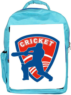 

Snoogg Eco Friendly Canvas Cricket Logo Backpack Rucksack School Travel Unisex Casual Canvas Bag Bookbag Satchel 5 L Backpack(Blue)