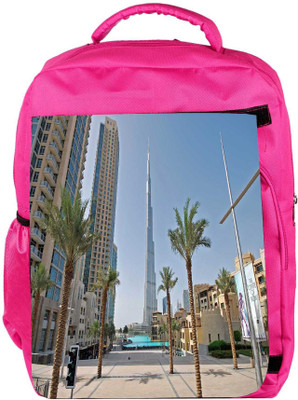 

Snoogg Eco Friendly Canvas Trees On The Street Designer Backpack Rucksack School Travel Unisex Casual Canvas Bag Bookbag Satchel 5 L Backpack(Pink)