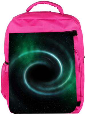 

Snoogg Eco Friendly Canvas Black Hole Universe Background Backpack Rucksack School Travel Unisex Casual Canvas Bag Bookbag Satchel 5 L Backpack(Pink)