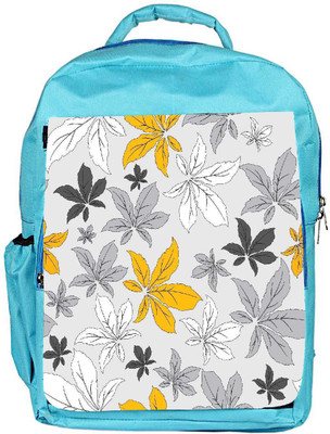 

Snoogg Eco Friendly Canvas Yellow Flower Grey Designer Backpack Rucksack School Travel Unisex Casual Canvas Bag Bookbag Satchel 5 L Backpack(Blue)