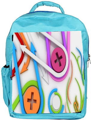 

Snoogg Eco Friendly Canvas Be Positive Designer Backpack Rucksack School Travel Unisex Casual Canvas Bag Bookbag Satchel 5 L Backpack(Blue)